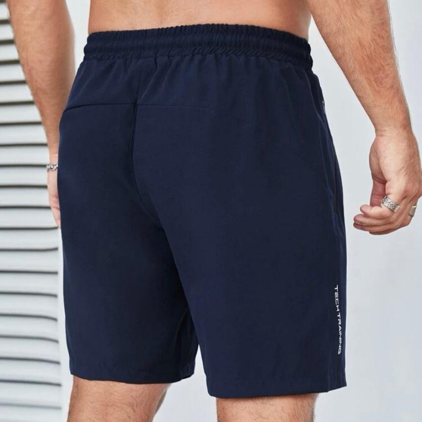 Calções Fitness e Casuais com Bolsos com Zipper